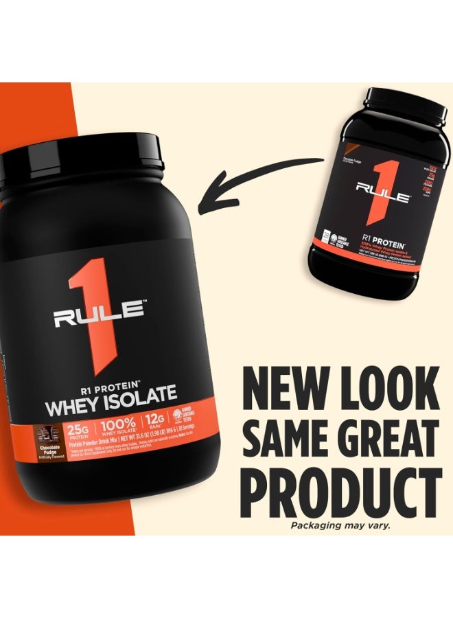 Rule1 Whey Protein Isolate Powder, Chocolate Peanut Butter, 2 lb, 25g Protein per Serving, Low Carb & Low Fat, Fast-Digesting Protein - Image 4